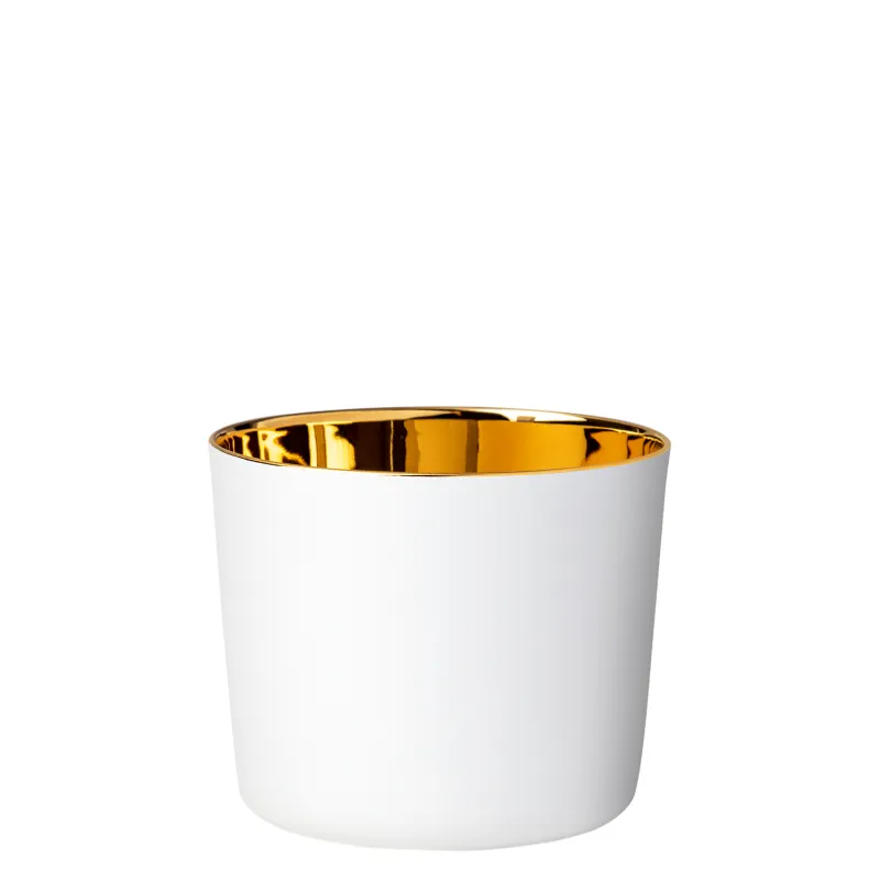 Sieger By Fürstenberg Goblet Sip Of Gold Satin - White